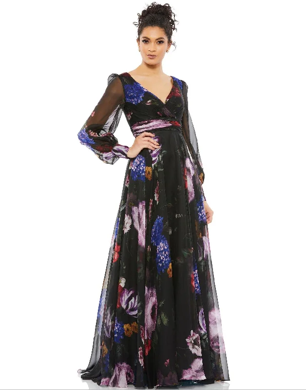 Mac Duggal 67872 Long Mother of Bride Floral Dress