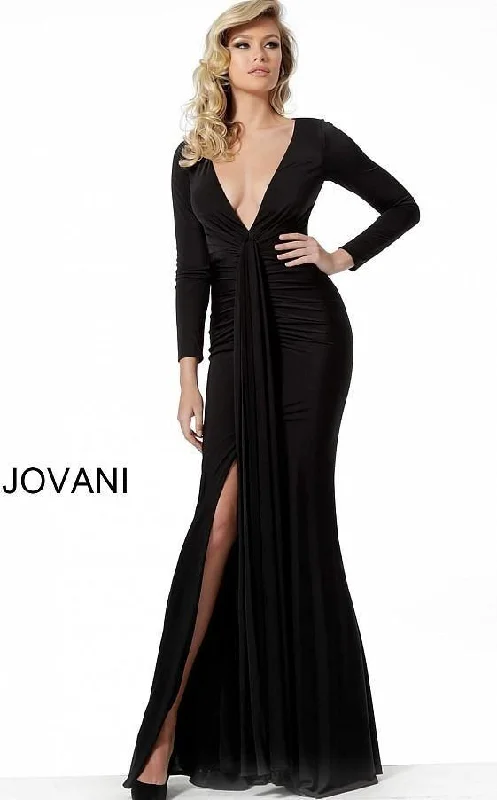 Jovani 64983 Long Sleeve Formal Evening Dress