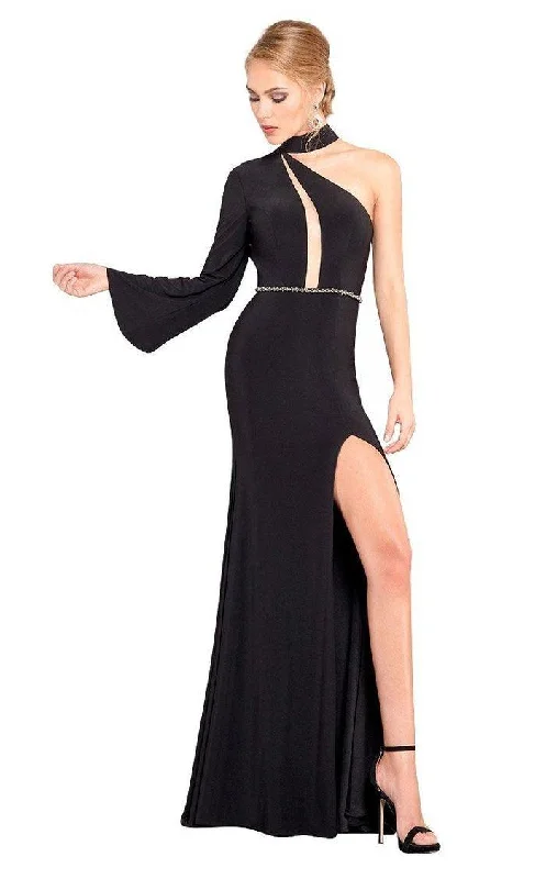 Rachel Allan Formal One Shoulder Long Dress 8313