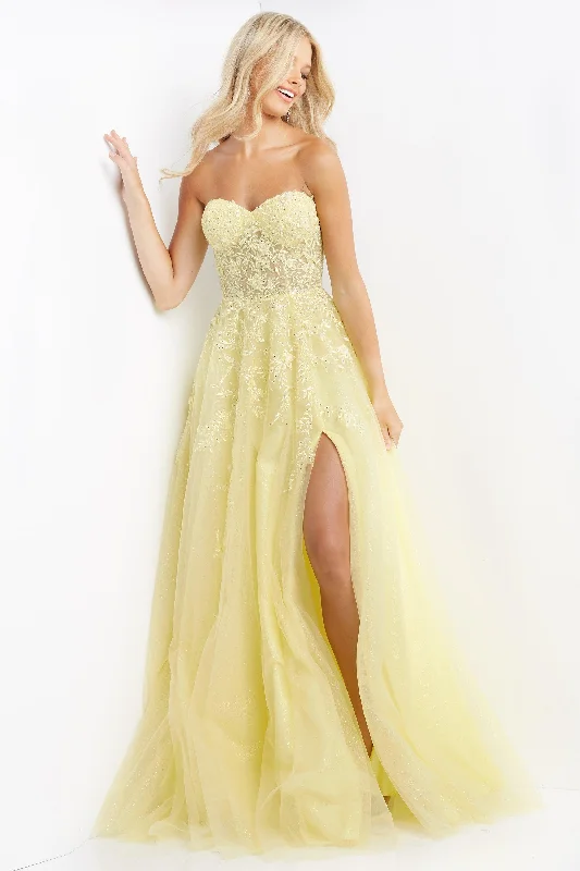 Jovani 05811 Strapless Long Prom Dress