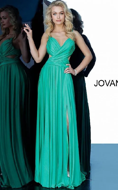 Jovani 68642 Spaghetti Straps Long Prom Dress