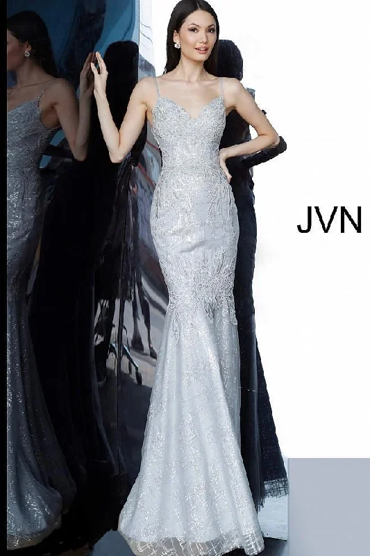 Jovani Long Prom Silver Dress Sale