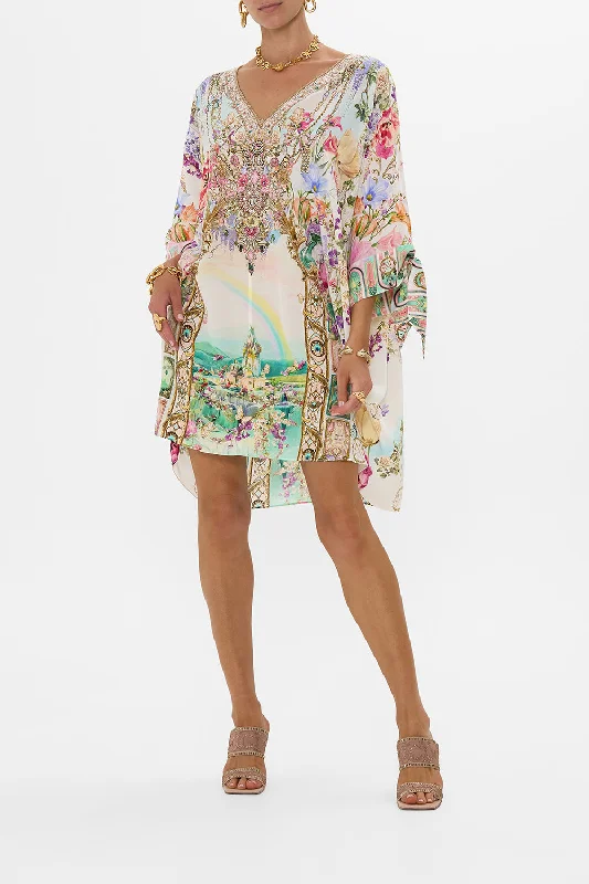 TIE SLEEVE SHORT V NECK KAFTAN MUNCHKINLAND