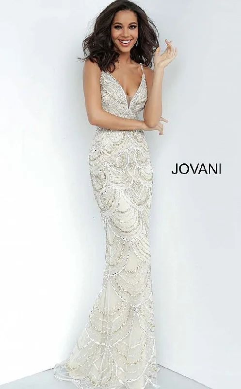 Jovani 00861 Prom Long Spaghetti Straps Sexy Dress