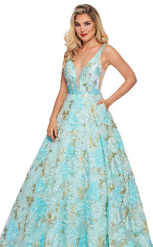 Rachel Allan Prom Long Brocade Ball Gown 6564