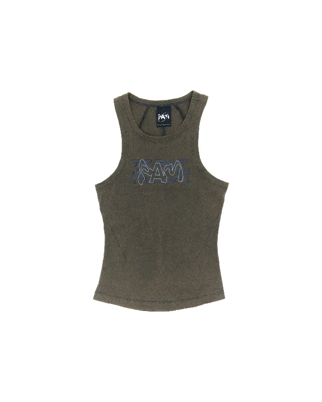 Body And Soul Racer Tank - Grease