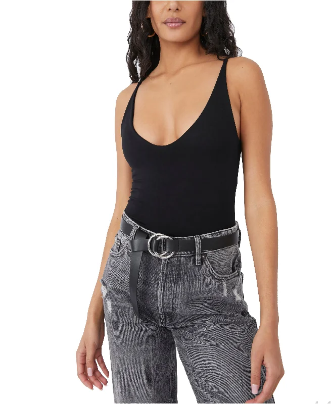 Seamless V-Neck Cami in Black