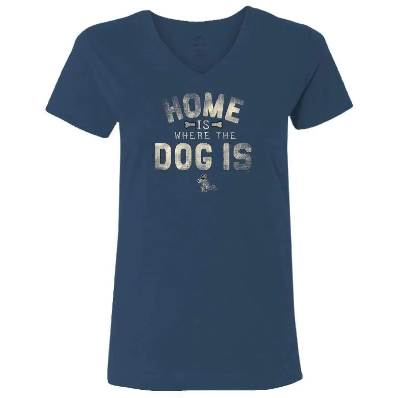 Teddy the Dog™ Home Ladies V-Neck