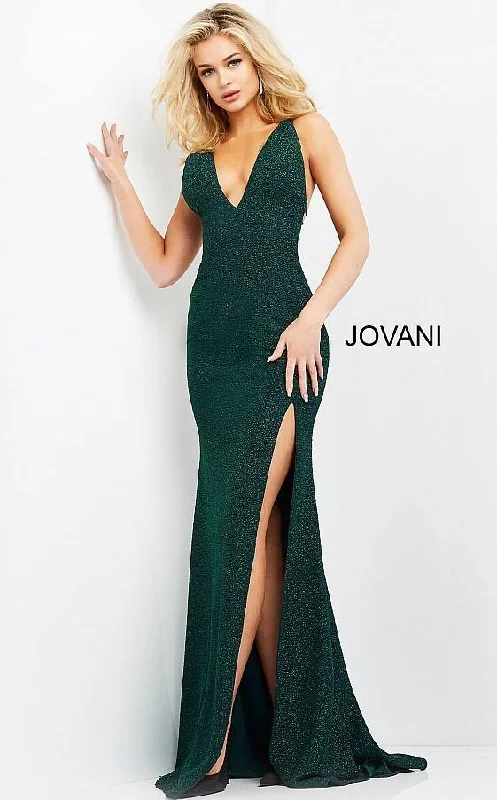 Jovani 06579 Long Prom Glitter Sheath Evening Dress