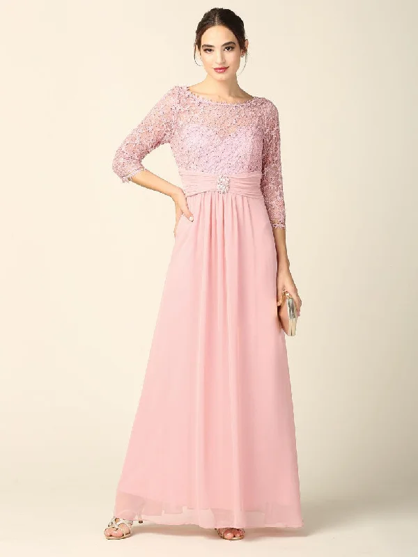 Mother of the Bride Long Sleeve Formal Long Dress Sale