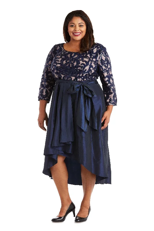 R&M Richards 5766W High Low Plus Size Dress