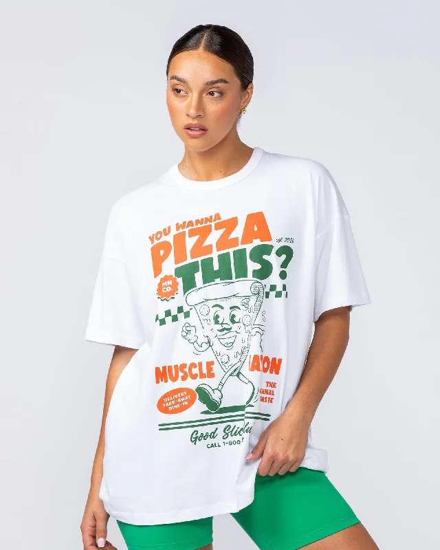 Muscle Nation | Womens Pizza This Oversized Tee