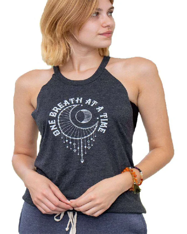 One Breath at a Time Halter Tank