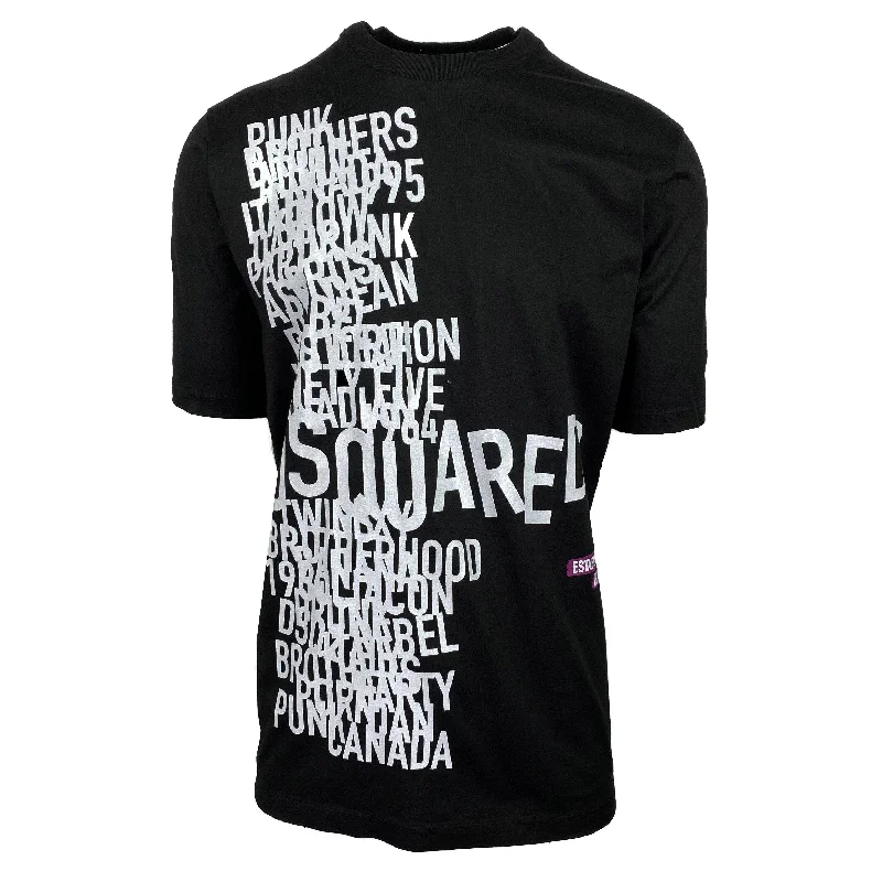 DSQUARED2 Black Oversized Logo T-Shirt