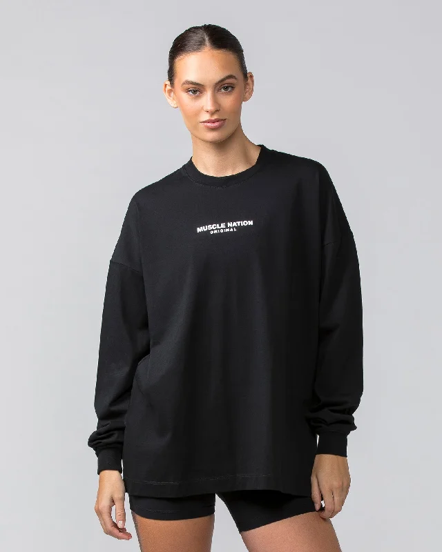 OG Oversized Long Sleeve Tee - Black