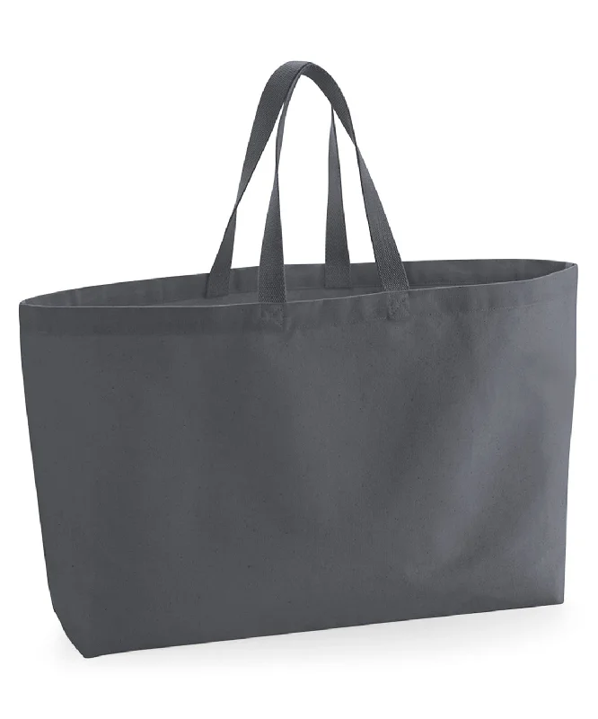 Graphite Grey - Oversized canvas tote bag