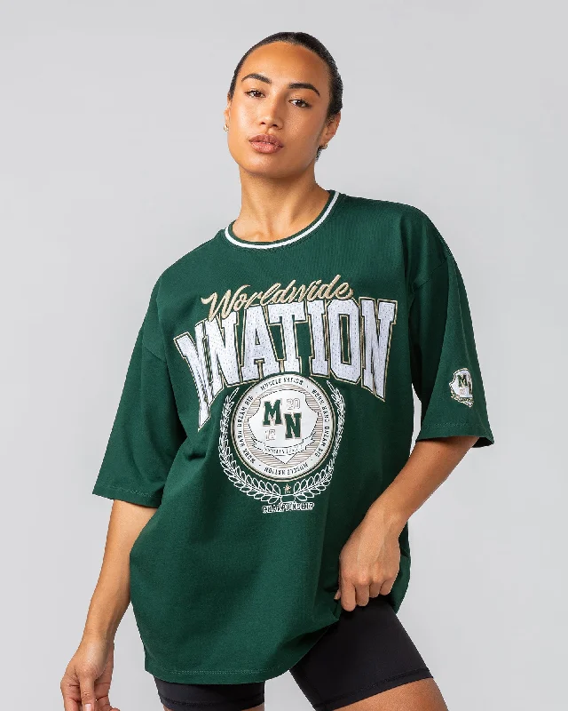 Muscle Nation | Free Play Oversized Tee - Pine