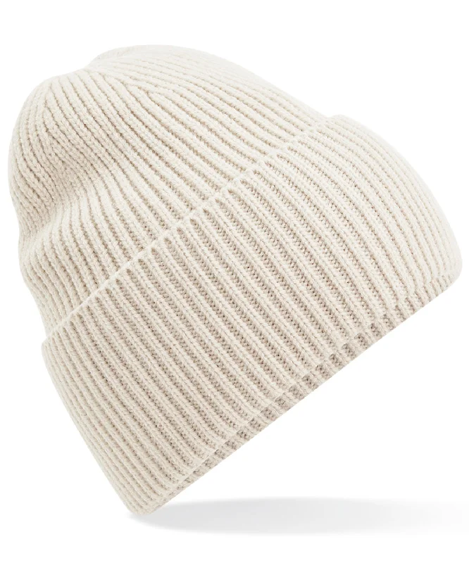 Oatmeal - Oversized cuffed beanie