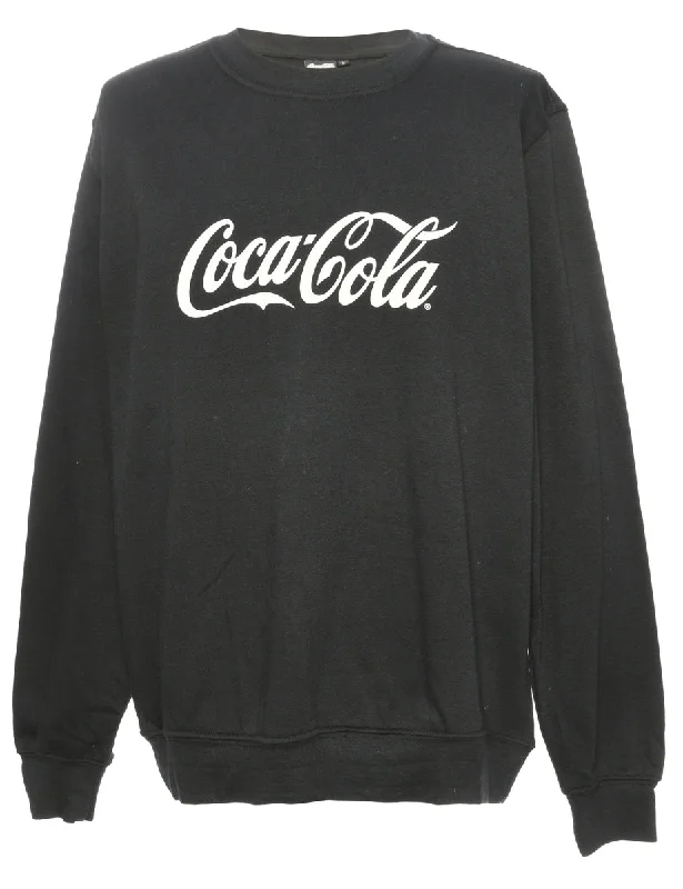 Coke Branded Monochrome Sweatshirt - M