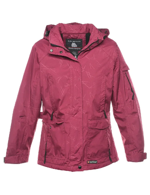 Hooded Magenta Mountaineering Jacket - S