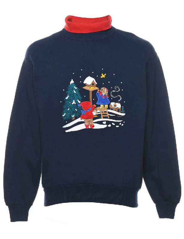 Festive Season Christmas Sweatshirt - M