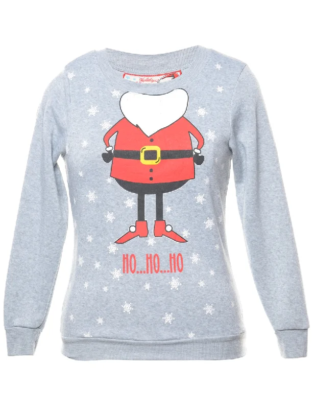 Grey Christmas Sweatshirt - XS