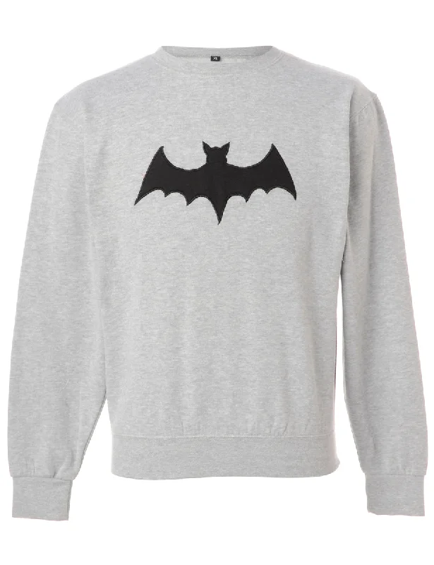 Label Bat Embroidered Sweatshirt