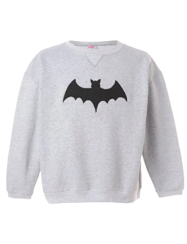 Label Bat Embroidered Sweatshirt