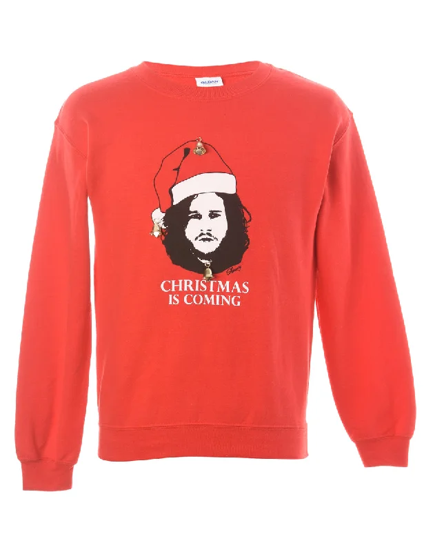 Label Christmas Sweatshirt With Bells - S