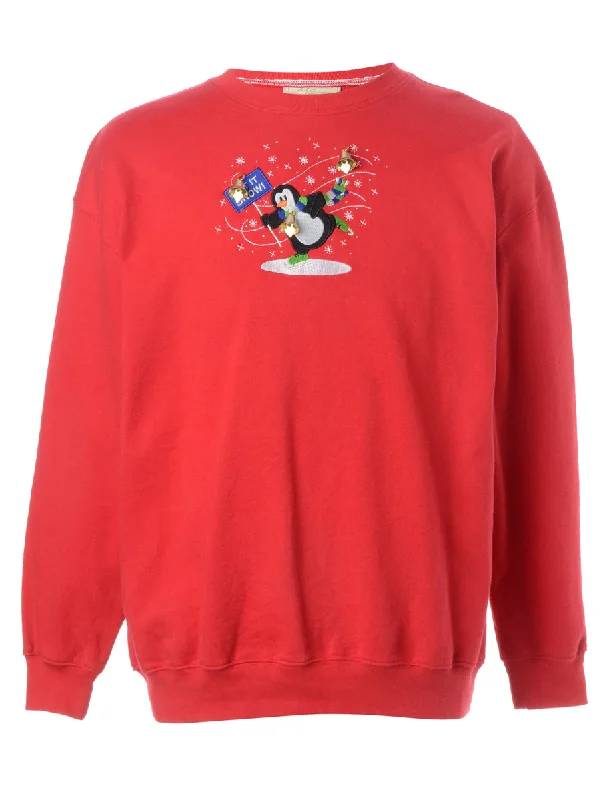 Label Christmas Sweatshirt With Bells