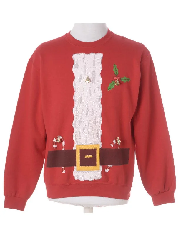 Label Christmas Sweatshirt With Bells