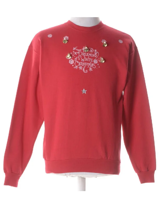 Label Christmas Sweatshirt With Bells