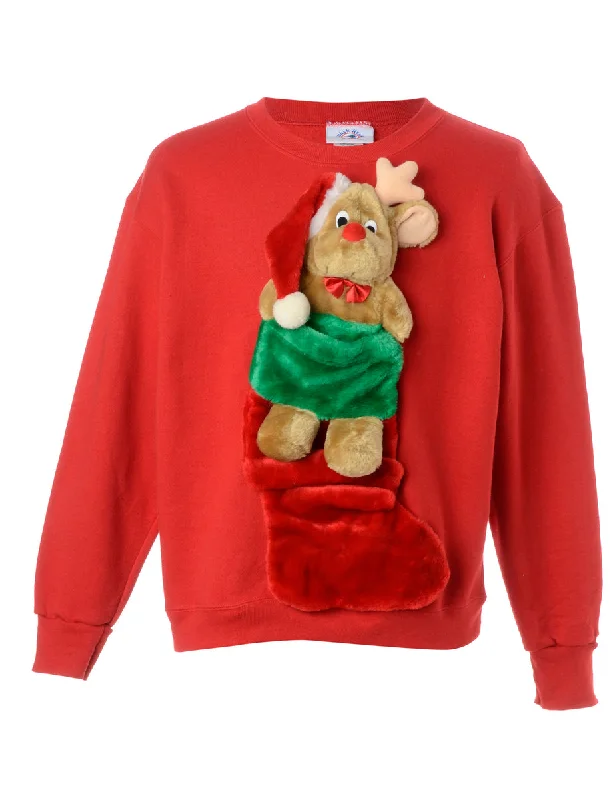 Label Novelty Christmas Sweatshirt