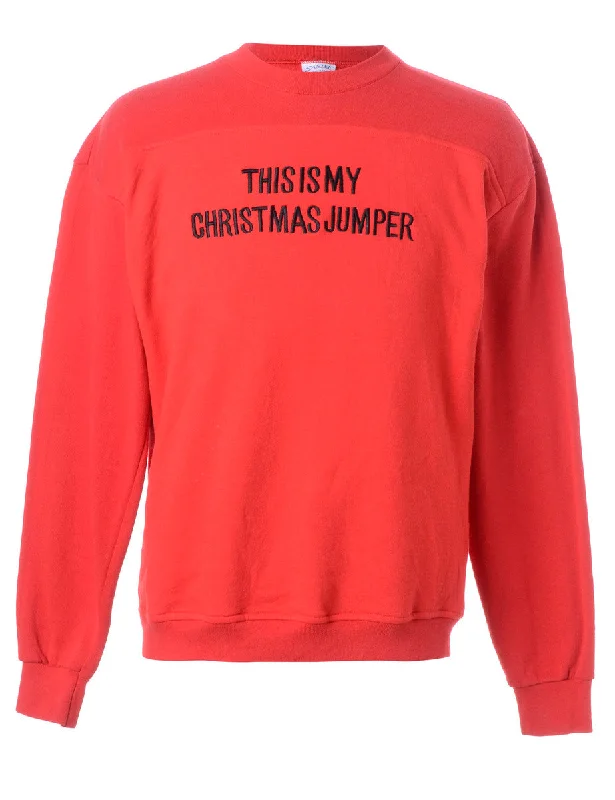 Label This Is My Christmas Sweatshirt