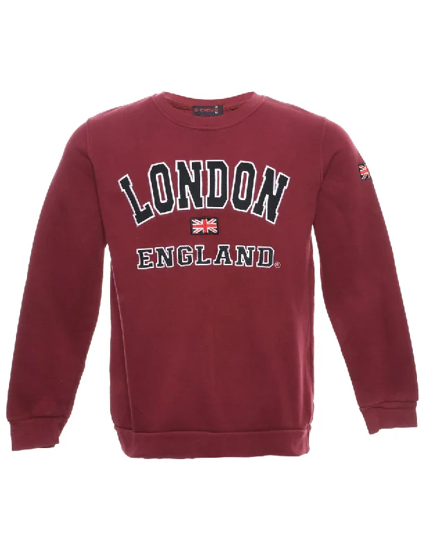 London England Printed Sweatshirt - M