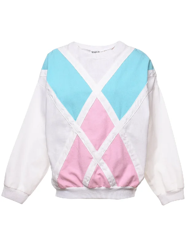 Pastel 1980s Sweatshirt - L