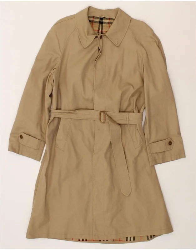 VINTAGE Womens Trench Coat UK 16 Large Beige