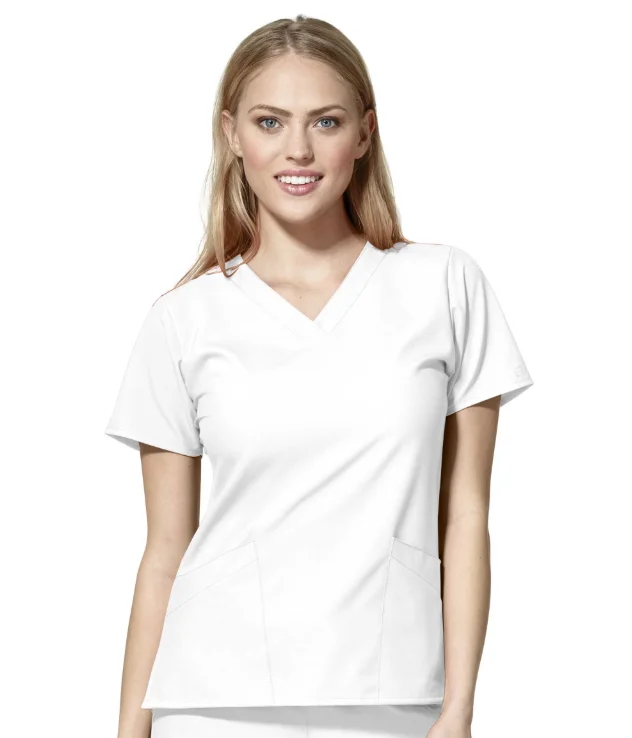 6255 - Women's Basic V-Neck Top