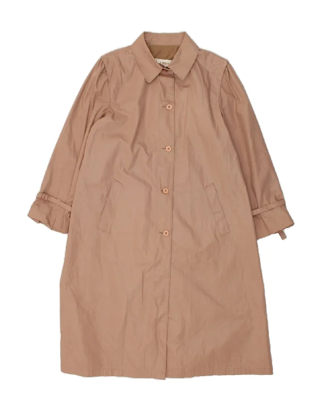 LONDON FOG Womens Trench Coat UK 18 XL Beige Polyester