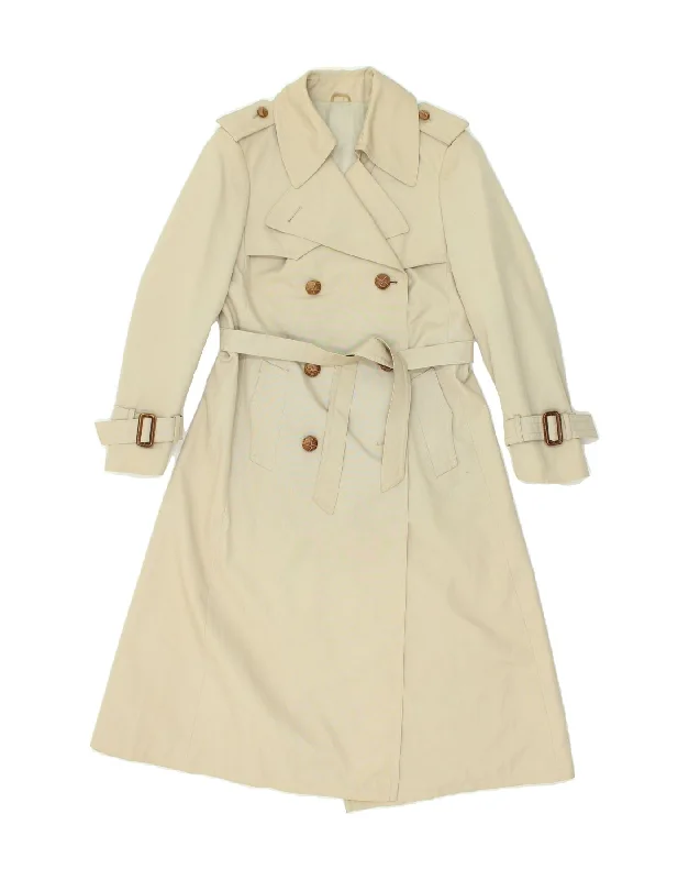 NINO Womens Trench Coat IT 44 Medium Beige Polyester