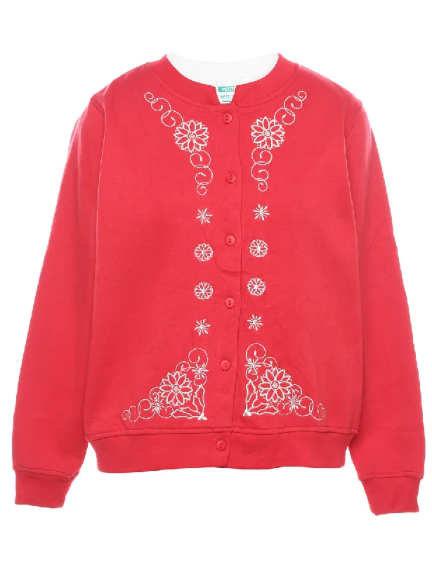 Red Christmas Sweatshirt - L