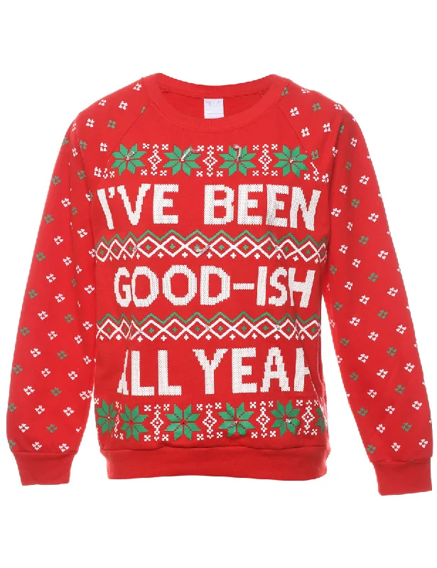 Red Christmas Sweatshirt - S