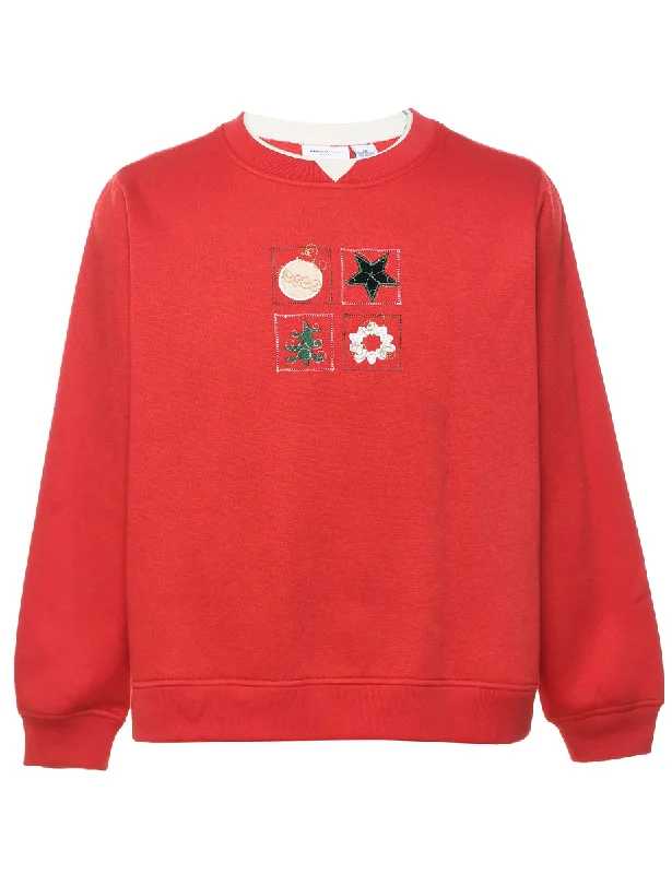 Red Christmas Sweatshirt - XL