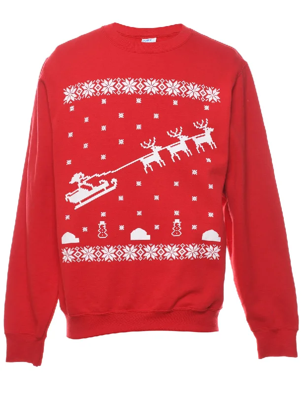 Reindeer Christmas Sweatshirt - S