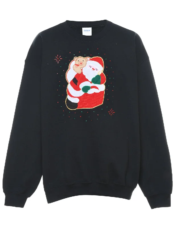 Santa Claus Christmas Sweatshirt - L