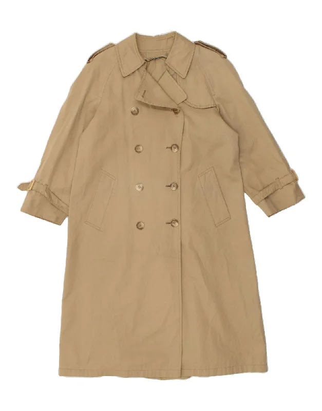 VINTAGE Womens Trench Coat UK 16 Large Beige