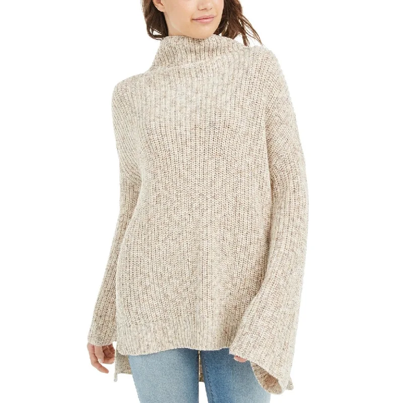 American Rag Juniors' Flare-Sleeved High-Low Sweater Beige Size XL - X-Large