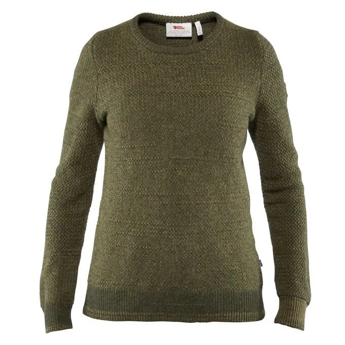 Fjallraven Women's Ovik Wool Active Sweater Green Size Small