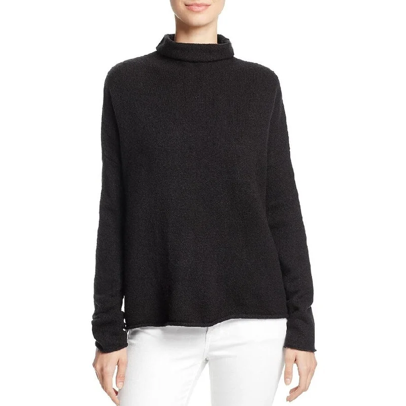 French Connection Women's Flossy Mock-Neck Sweater Black Size Medium