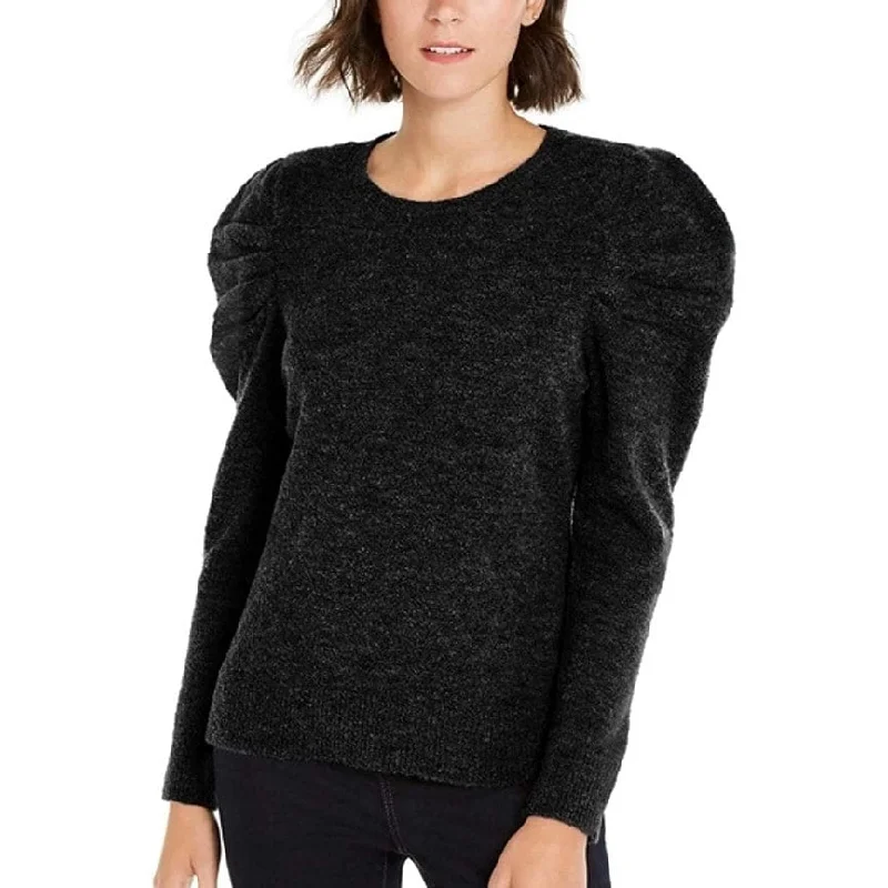 INC International Concepts Women's Puff-Sleeve Sweater Black Size S - Small